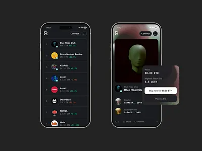 NFT Marketplace UI Concept branding creative agency design figma graphic design illustration logo nft nftdesign nftmarketplace typography ui vector web design web development