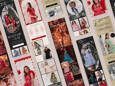 Holiday Email Design Work black friday christmas edm email email design email marketing email template email templates holiday klaviyo mailchimp mailchimp template sale