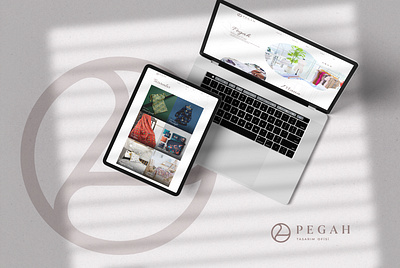 PEGAH - Website UI fashion website feminine web design graphic design home couture website minimal website design soft color ui design ui visual identity website design
