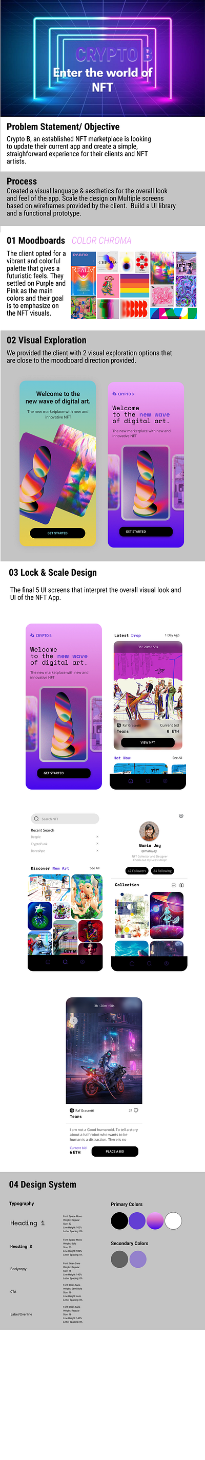CRYPTO B - NFT APP UI PROJECT