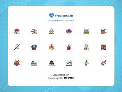 JAPAN ICON SET branding design free icons icon illustration logo ui vector vector logo web