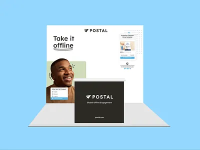 Postal Event Booth booth branding design event event design postal tradeshow
