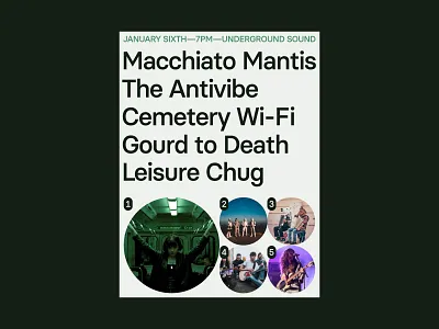 Bands I wish existed band music poster typography