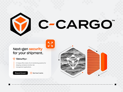 C-Cargo Brand ID brand data icon iconography illustration logo logomark military ocean photography protection security shield shipping technology transit transport trust ui web