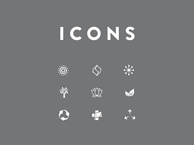 Icon Design Set – Abstract, Nature & Stamps app branding design graphic design iconography illustration logo symbols typography ui ux vector