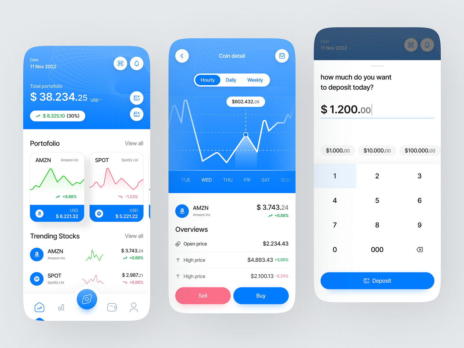 Stonk - Stock App by BimGraph🐊 for Kretya Studio on Dribbble