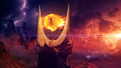 Eye of Sauron concept art illustration