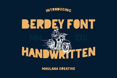 Berdey Handwritten Display Font 3d animation branding font fonts graphic design logo maulanacreative motion graphics sans sans font ui vintage