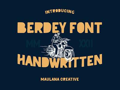 Berdey Handwritten Display Font 3d animation branding font fonts graphic design logo maulanacreative motion graphics sans sans font ui vintage
