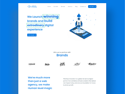 Digital Marketing Agency Landing Page motion graphics web