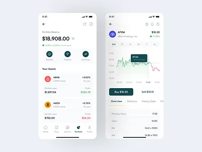 Invester - Stock Investment App UI Kit bank branding crypto design finance financial fintech graphic design invest investment mobile mobile design pixlayer stock trade trading ui ui kit uikit ux