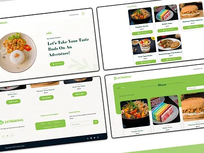 Simple Online Food Store with eCommerce functionality design design website ecommerce figma online store ui ui design uiux web design web development website website design website development wordpress wordpress development wordpress website
