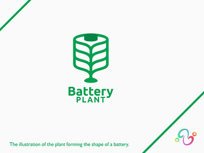 Battery Plant Logo battery brand design brand designer charger eco friendly electric flora gadget logo design logo designer logo for sale logo idea logo inspiration logomark logotype natural nature plant technology zzoe iggi