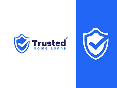 Home Loan Company abstatct logo chrest company design flatlogo home illustration letter logo loan logo logo design minimal minimalist logo right shield tick trust ui
