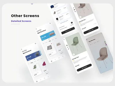 Furniture App UI app app design design furniture screens ui uiux ux design