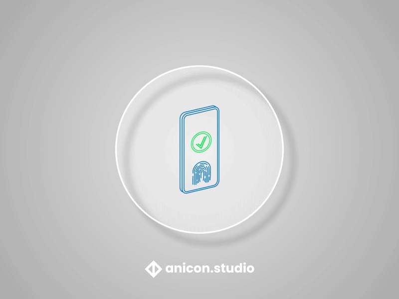 Fingerprint unlock lottie icon anicon animated logo animation design fingerprint graphic design icon illustration json logo lottie motion graphics payment ui unlock