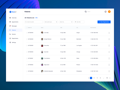 Hospital dashboard interaction design ui ux