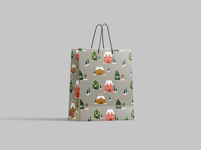 Паттерн для подарочной сумки. вектор графический дизайн.