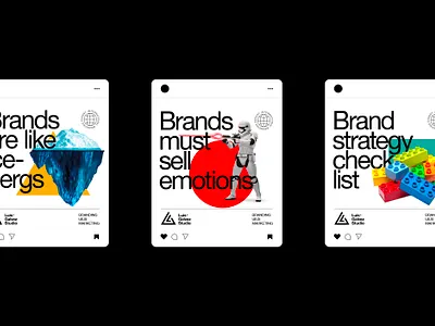 Luis Galvez Studio Social Media Cards branding corporate identity graphic design social media