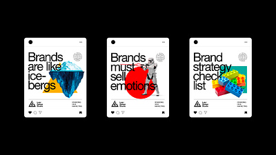 Luis Galvez Studio Social Media Cards branding corporate identity graphic design social media