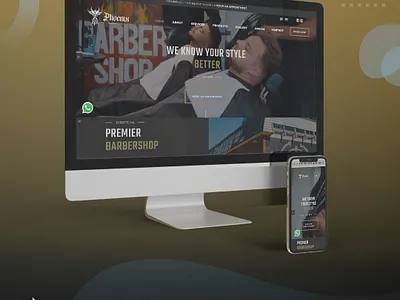 Barber Shop Website graphic design web design website