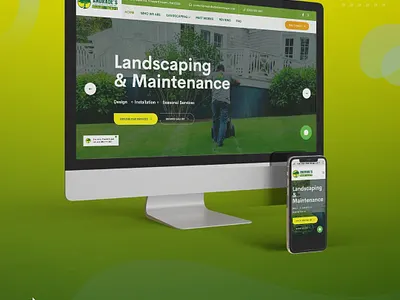 Landscaping Company Website graphic design web design website