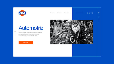 BM Automotriz - Branding, Web design branding corporate identity design graphic design logo ui ux web design