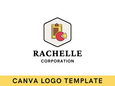 Premade Business Report Canva Logo Template analysis brand brand identity branding business business logo canva design logo logo design modern logo report report logo template