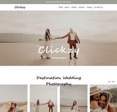 Clickzy Photography - Landing Page(Adobe-XD) adobe xd branding graphic design templates ui ux web design website design