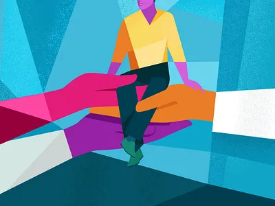 Stamford Health editorial illustration flat health ill illustration medical minimal vector