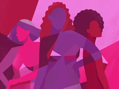 Stamford Health editorial illustration flat illustration minimal vector woman