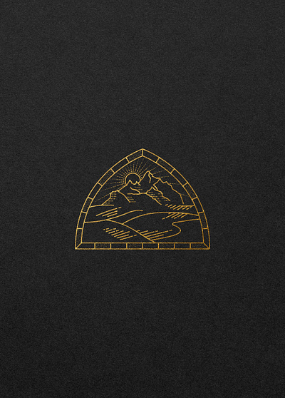 advent sneak peek pt. 2 advent christmas church gold foil illustration illustrator lineart mountain series sermon sun