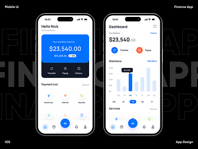 Finance App Design app app design application banking app banking card card digital banking finance app fintech app ios mobile app mobile banking app mobile ui uiux design