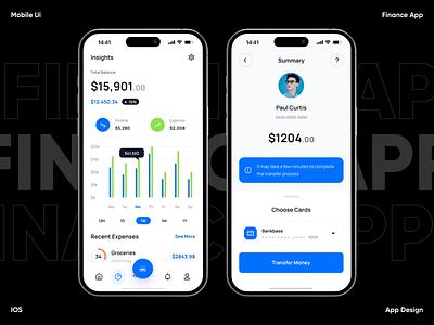 Fintech App Design app app design application banking app banking card card digital banking finance app fintech app ios mobile app mobile banking app mobile ui uiux design