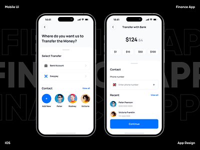 Finance App Design app app design application banking app banking card card digital banking finance app fintech app ios mobile app mobile banking app mobile ui uiux design