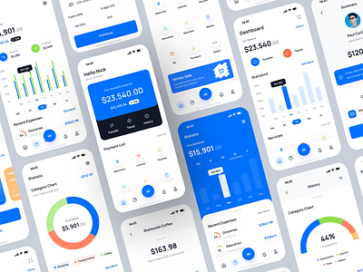 Finance App Design app app design application banking app banking card card digital banking finance app fintech app ios mobile app mobile banking app mobile ui uiux design