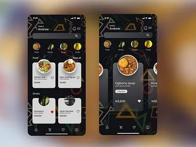 Daily UI #043 Food/Drinks Menu app branding dailyui design designer graphic design illustration logo typography ui