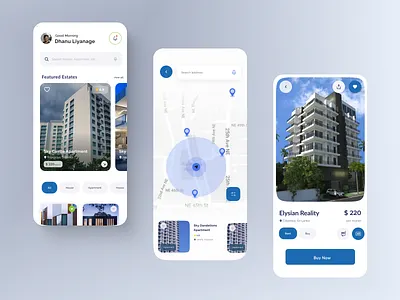 Real state App - Home screen home screen real state ui user experience ux