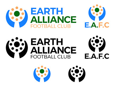 Earth Alliance F.C. - Global Football Team Logo brand design brand identity branding design football graphic design graphic designer icon icon design identity design illustration logo logo design sports vector