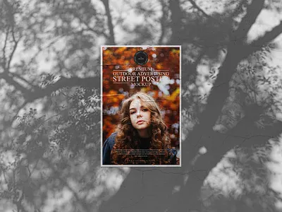 Street Poster Mockup Free poster mockup free