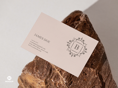 Free Elegant Business Card Mockup business card mockup