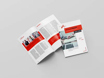 Minimal Annual Report template annual report booklet branding brochure brochure design business brochure catalog design company brochure company profile corporate brochure cover design design flyer graphic design landing page newsletter print