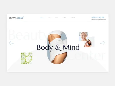 Derma Clear beauty beauty clinic cosmetic cosmetics cosmetology dermatology design spa spa center web webdesign website wordpress