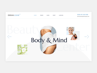 Derma Clear beauty beauty clinic cosmetic cosmetics cosmetology dermatology design spa spa center web webdesign website wordpress