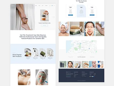 Derma Clear - Cosmetics beauty cosmetic shop cosmetics dermatology design shop skincare web webdesign website wordpress