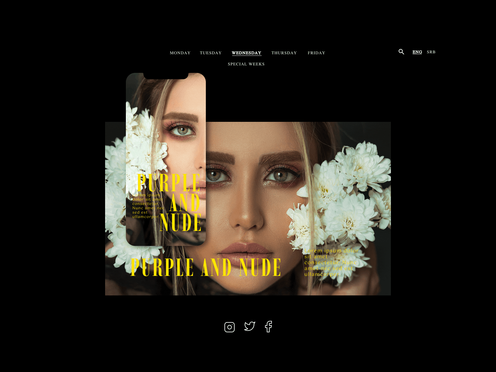 Face | Purple - Nude shadow branding dark design digital design digital layout fashion fashion design graphic design inspiration layout make up inspiration makeup inspiration shadow typography ui uiux visual design visual inspiration web design web layout