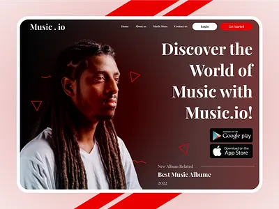 Music IO Concept UI Design intuitive design