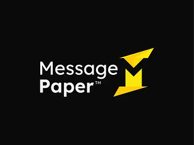 Message Paper Logo Design brand identity design branding corporate logo courier service logo creative identity creative logo delivery service logo graphic design logo logo concept logo design logo2022 messagepaper branding messagepaper logo minimal logo modernlogo professional logo