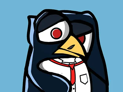 Pinguin shot design graphic design illustration logo