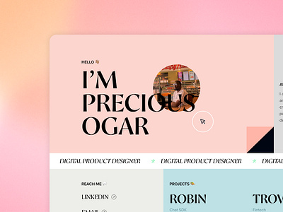 Portfolio Exploration dribbble minimal portfolio